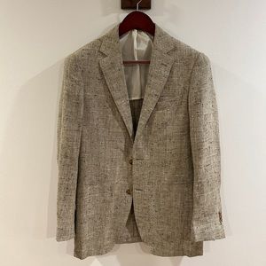 Suitsupply Silk Linen Blazer (Havana)